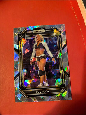 WWE 2023 Panini Prizm WWE Sol Ruca Holographic Trading Card
